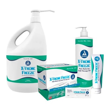 Dynarex Dynarex X-Treme Freeze Pain Relieving Cold Therapy Gel, 4 oz. Tube, Pack of 24 1442